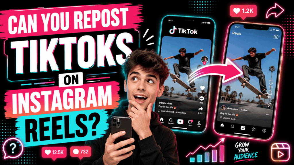Repost TikToks on Instagram