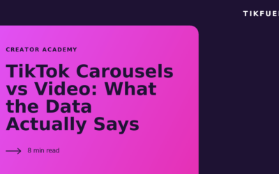 TikTok Carousels vs Video: What the Data Actually Says