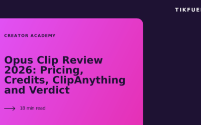 Opus Clip Review 2026: Pricing, Credits, ClipAnything and Verdict